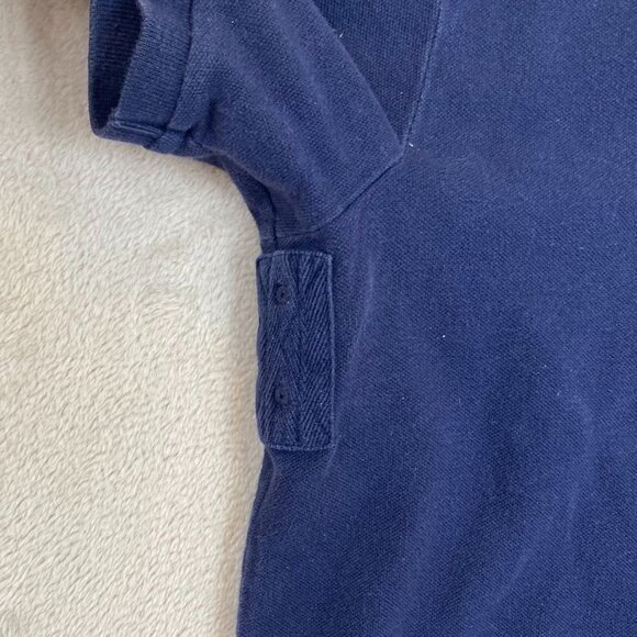 Polo Ralph Lauren Mens Polo Shirt Large Short Sleeve Custom Fit Casual Navy - Picture 12 of 14